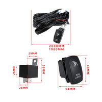 Insulated Wiring Harness Kit with Rocker Switch Stable Wiring Harness with Switch Heavy-Duty Abrasion-Resistant for Builders, UTV