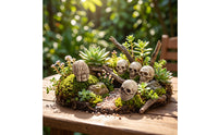 20 Pieces Miniature Skulls Textured Skull Ornaments Resin Skulls Tiny Tabletop Ornaments Small for Crafters, Halloween