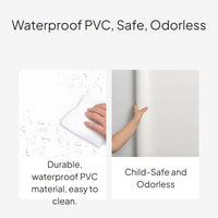 Pressure-Sensitive Ivory Wallpaper, Thick PVC, Water-Resistant