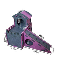 Hamster House Washable Felt Pet Castle Long-Lasting for Enclosure, Hamsters