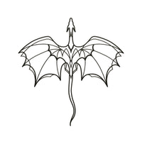 Metal Dragon Wall Art Gothic Dragon Wall Decoration Long-Lasting for Study