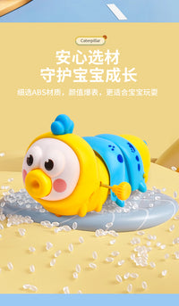 抖音爆款儿童毛毛虫发条玩具婴儿趣味仿真宝宝上链小动物爬行玩具