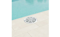 White Pool Main Drain Cover Circular Pool Drain Port Cover Round Safe for Spas