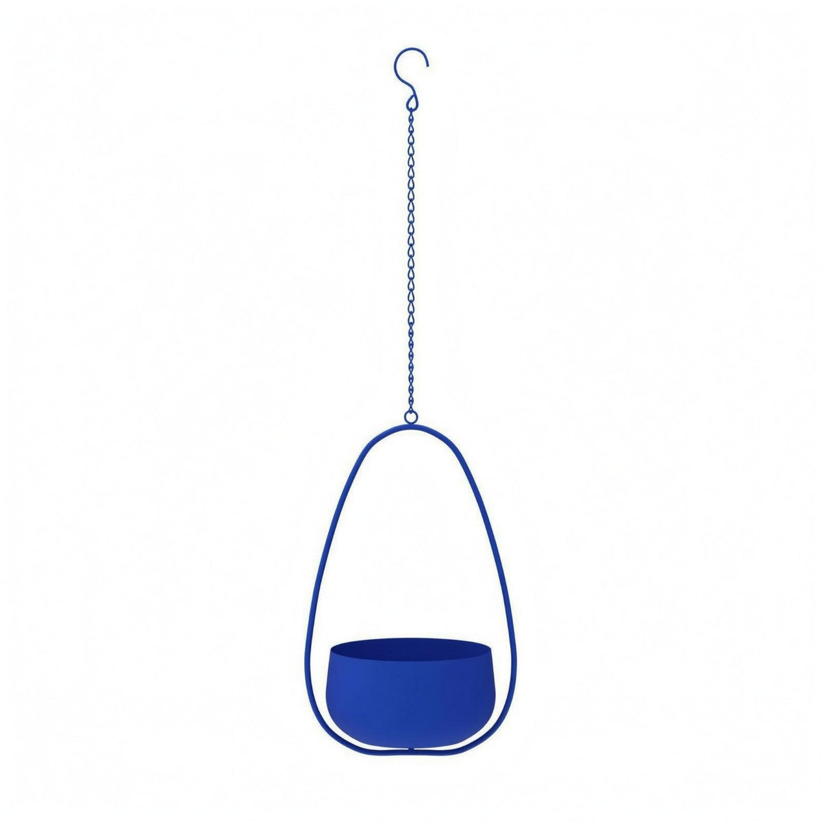 Teardrop Hanging Planter Smooth Painted Plant Holder Hook