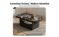 2 Pieces Luxury Design Sofa Side Table Set Space Saving High-Low Coffee Table Set Easy to Clean Living Room Furniture Scratch Resistant for Apartment Dwellers, Homeowners, Interior Designers, Small Areas, Lounge Area, Home