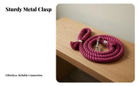 Braided Cotton Lead Rope Long-Lasting Braid Braided Cotton Horse Lead Livestock Traction Rope Plush and Mild Handmade for Farm