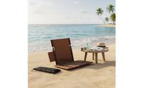 Foldable Backrest Chair Ergonomic Camping Backrest Seat Waterproof for Fishing
