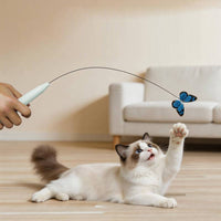 Automatic Interactive Butterfly Feline Toy Handsunrestricted Suction Cup Feline Wand