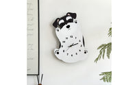 Schnauzer Wall Clock Black and White Canine Wall Clock Decorative for Living Room, Bedroom, Home Office