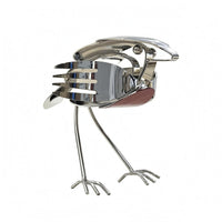 Metal Bird Sculpture Standing Display House Decoration Lightweight for Tabletop