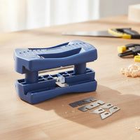 Double-Sided Edge Trimmer with Spare Blades Compact Manual Edge Trimmer Adjustable Trimming Tool Portable for Woodworkers, Carpenters, DIYers, Woodworking, Workshop, Home Improvement