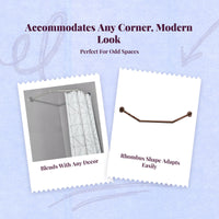 No-drill adjustable shower rod
