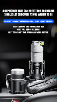SB-2099 Multifunctional Car Cup Holder with Lock, ABS, for Center Console