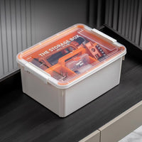Tiered Tool Box Set, Plastic Storage Organizer, Transparent