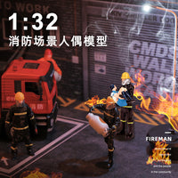 1:32 Firefighter Miniature Resin Figure Model