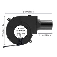 100-240V Wide Voltage Input 9733 Centrifugal Blower BBQ Grill Fan for Camping