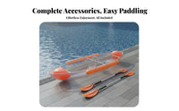 Transparent Kayak Underwater Viewing 2 Person Transparent Boat Impact Resistant Transparent Kayak for Couples, Photographers, Sightseeing, Photography