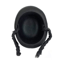 Black Round Braided Hat for Festive Parties, Unisex Adult Party Hat