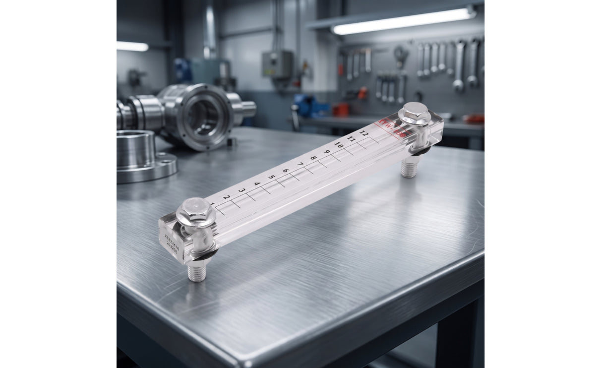 Liquid Level Gauge Graduated Acrylic Level Gauge Easy to Install for Hydraulic Reservoirs