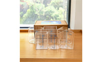 5 Pieces Geometric Volume Set Graduated Volume Measuring Containers Measuring Cups for Students