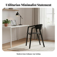 Minimalist Backrest Chair utilitarian design Modern Dining Chair Sturdy Metal Legs Easy Assembly for Business Owners, Restaurant