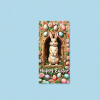 Easter Door Cover Vibrant Colors Joyful Easter Door Sign Large Size for Outdoor