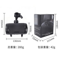 跨境通用汽车后排快充扩展坞 80cm伸缩数据线多口快充车载充电器