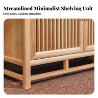 New Chinese design Two-Section Hutch multifunctional Use shelving unit long-lasting Construction Display Cabinet Vintage-influenced for Book Lovers, Collectors, Interior Decorators, teatime Room, Study, Home Office, Bedroom