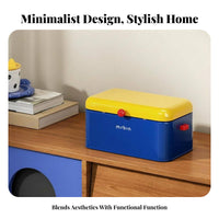 Lidded container with viewing panel Space-Saving Household Storage polished Edges for Bedroom