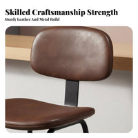 Lowrear Bar Stool Utilitarian Design High Chair with Spinerest Minimalist Design for Homeowners, Adults, Restaurant, Cafe