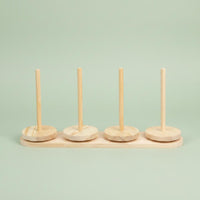 Wooden Yarn Holder Sturdy Detachable Yarn Stand Space Saving for Crafters