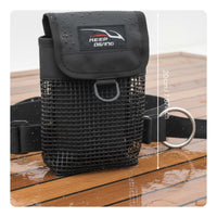 Quick Draining Underwater Utility Pouch Scuba BCD Pocket 360° Rotating Hook for Technical Divers, Snorkeling, Kayaking