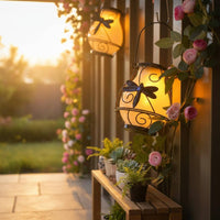 Solar Butterfly Lantern Waterproof Outdoor Lighting Easy to Use for Fence