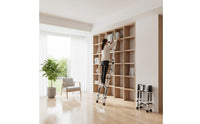 Portable Telescopic Ladder Heavy Duty Multi-Purpose Folding Ladder for Household, Construction