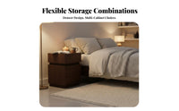 Narrow Bedside Cabinet Modern Design Narrow End Table Versatile for Small Areas