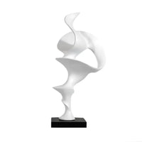 Tabletop Sculpture Minimalist Sculpture with Base Matte Figurine for Living Room, Entryway