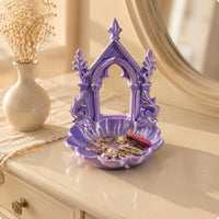 Cathedral Jewelry Dish Home Decor Gold Trim