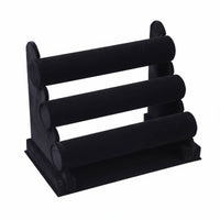 Staggered Height Design 3 Tier Bracelet Holder Detachable 3 Tier Bracelet Stand Easy to Assemble Tiered Jewelry Display Rack Large Capacity for Retailers, Crafters, Countertop, Boutique, Craft Fair, Dresser