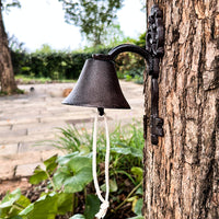 New Chinese Style Retro Key-Shaped Hand Bell, Cast Iron Doorbell, Creative Iron Art Villa Courtyard Balcony Wall Decoration