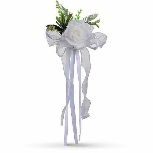 Decor Elegant Artificial Rose Decoration with Suction Cup for Grooms