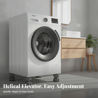Threaded Anti-Slip Appliance Foot Shock Absorbing Adjustable Appliance Base Stable Household Hardware Noise Reduction for Laundry Room