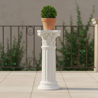 Roman Column Pedestal Weather Resistant Decorative Column Statue Base for Patio