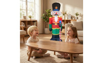 Standing Inflatable Christmas Decoration Festive Christmas Inflatable Nutcracker Indoor Holiday Decor Compact Storage for Front Yard