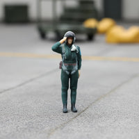 1/72 Scale Ground Crew Figurine High Intricacy Air Force Personnel Model
