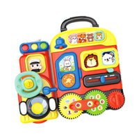 Travel Busy Board with Handle Portable Child-Centered Busy Board Interactive Sensory Toy Fine Motor Skills for Playroom