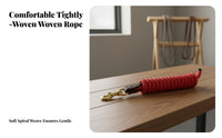 Horse Lead with Brass Snap Long-Lasting Equestrian Lead Line Livestock Equipment Reinforced Hand-Ergonomic for Riders, Stable