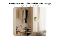 Foldable Multi-Layer Folding Hanger Non-Slip Trouser Rack Space-Saving Pants Organizer Double Hook Design for Students, Homeowners, Renters, Wardrobe, Dressing Room, Bedroom, Apartment