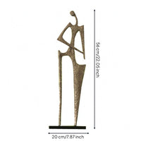 Abstract Human Sculpture Modern Standing Figure Ornament Collectible Human Figure Sculpture for Entryway