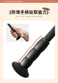 衣柜下拉挂衣杆升降式双缓冲衣杆衣帽间衣物收纳挂衣杆高柜挂衣架