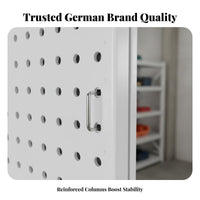 Pegboard Tool Organizer High Load Capacity Multi-Layer Storage Rack Flexible Configuration Heavy Duty Metal Shelf for Mechanics, Warehouse, Stockroom